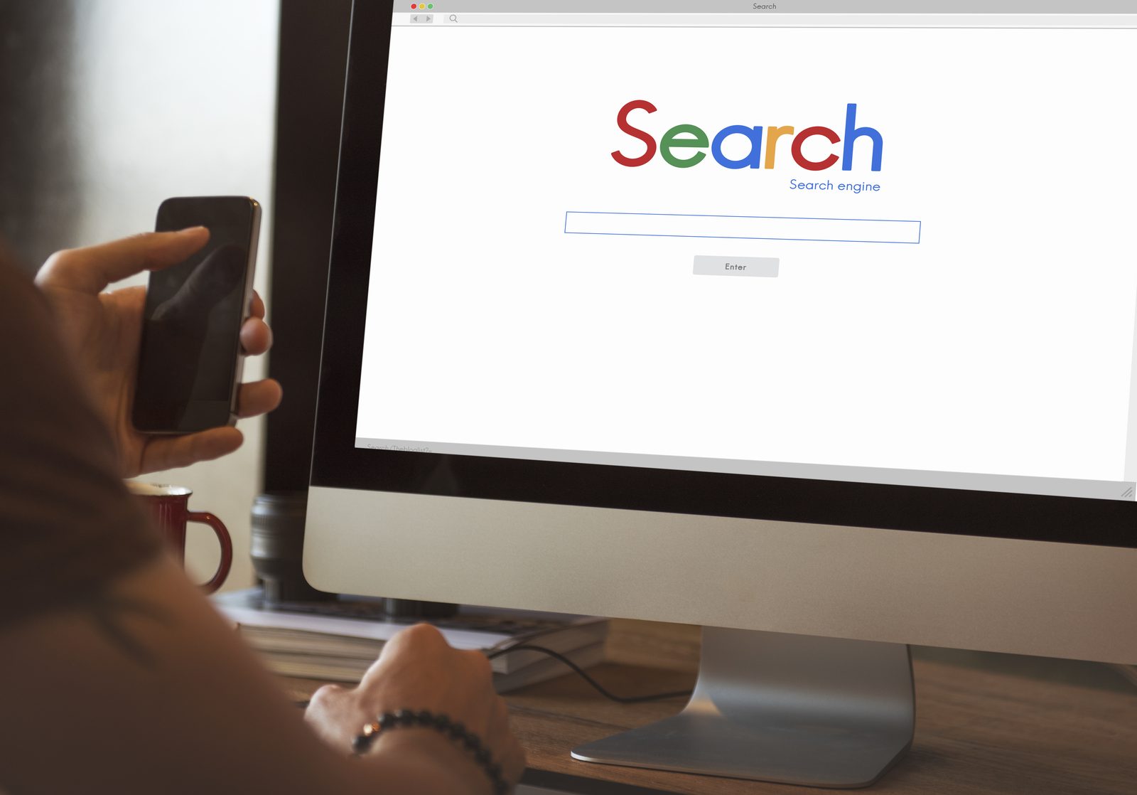 Google search results showing ads and organic listings